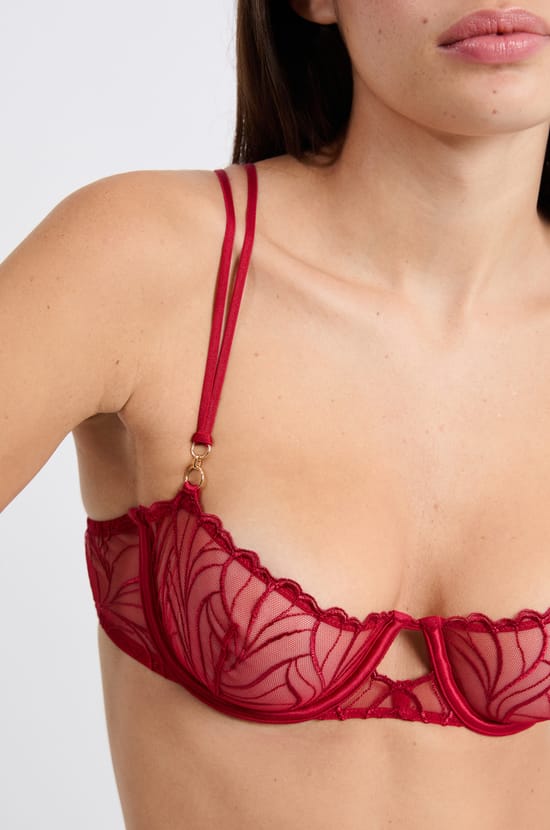 Soutien-gorge N.9 - Balconnet en broderie florale;${refinementColor}