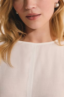 Sleeveless Top with Linen;${refinementColor}