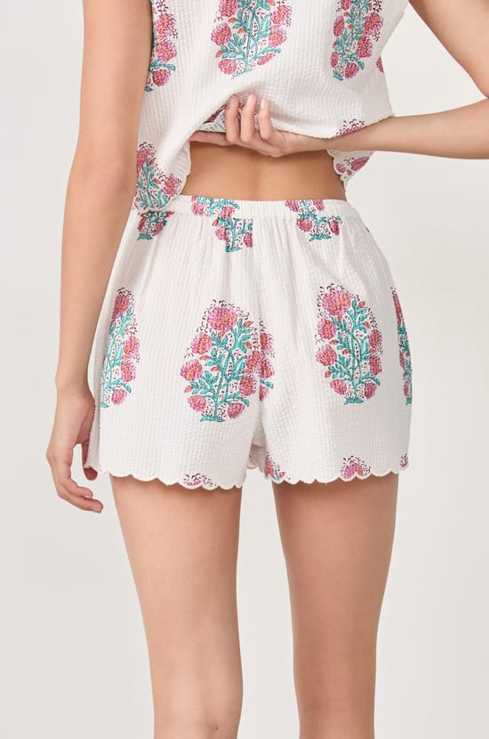 Pyjama-Shorts aus Baumwolle mit Print;${refinementColor}