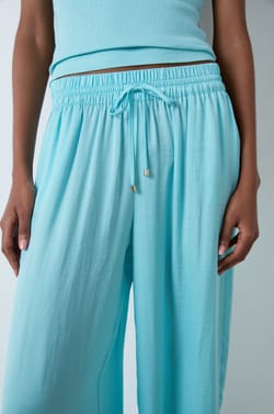 Wide-cut satin trousers;${refinementColor}