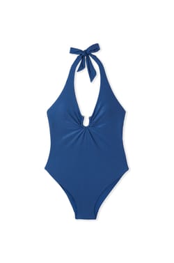 Iridescent One-Piece Swimsuit with Ring;${refinementColor}