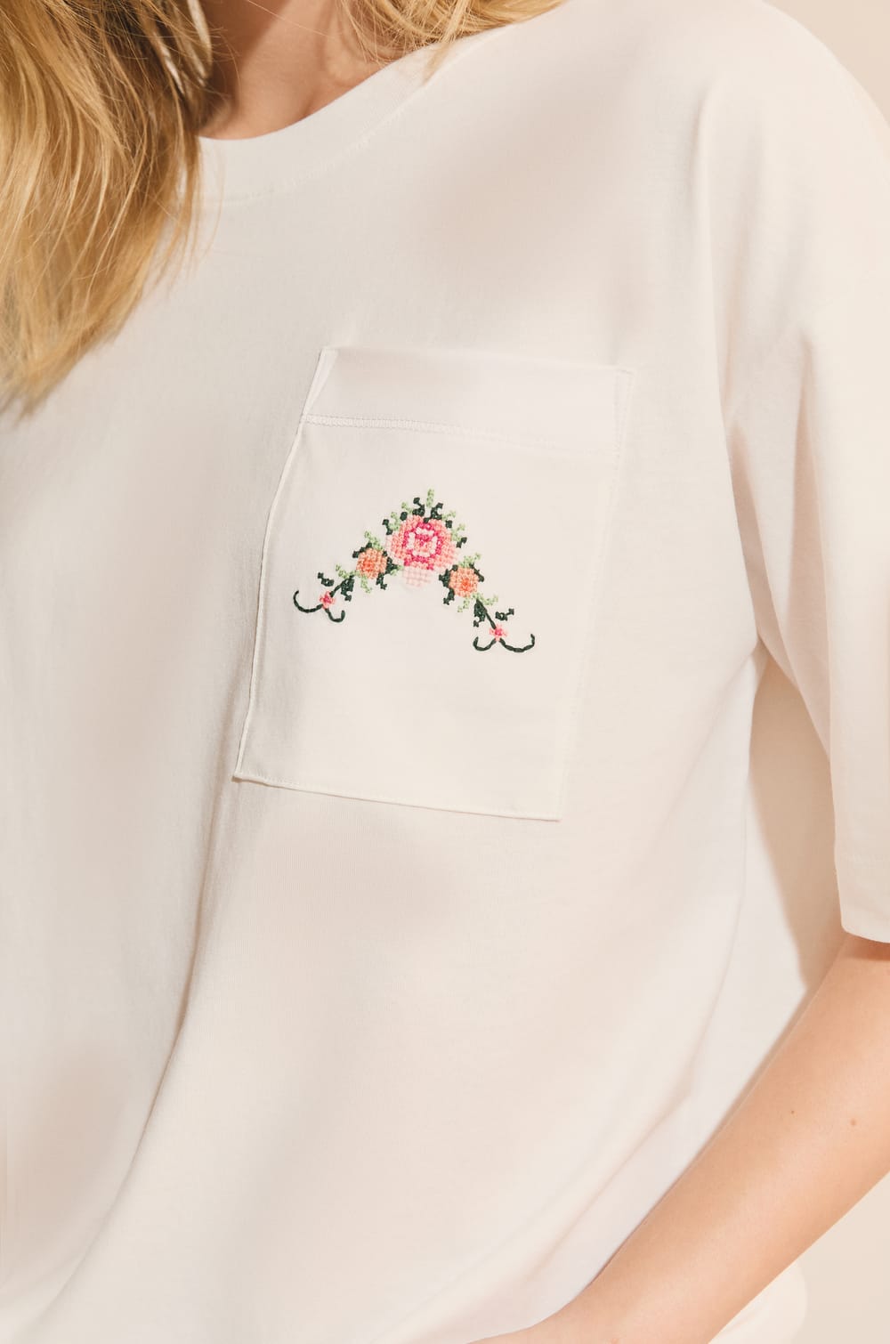 T-shirt de pyjama en coton avec imprim&eacute;;${refinementColor}