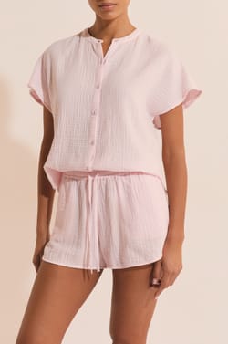 Short de pyjama en coton;${refinementColor}