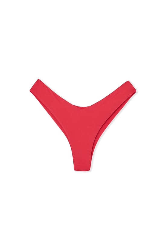 Brazilian High Leg Bikini Bottom;${refinementColor}