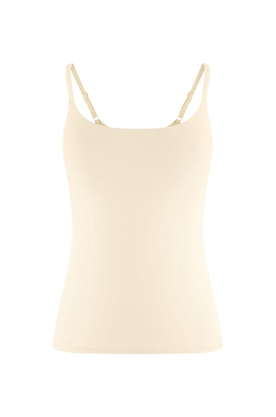Microfibre Top with Built-in Bra;${refinementColor}