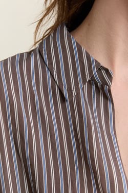 Chemise &agrave; rayures;${refinementColor}