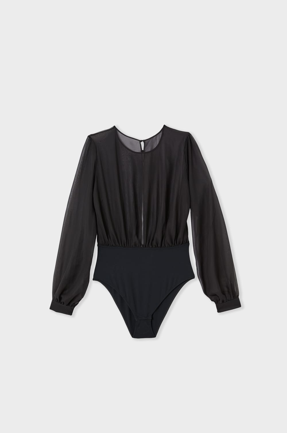 Body transparent en crepe;${refinementColor}