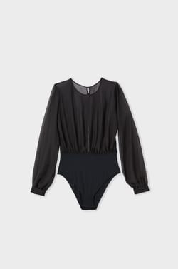 Body transparent en crepe;${refinementColor}