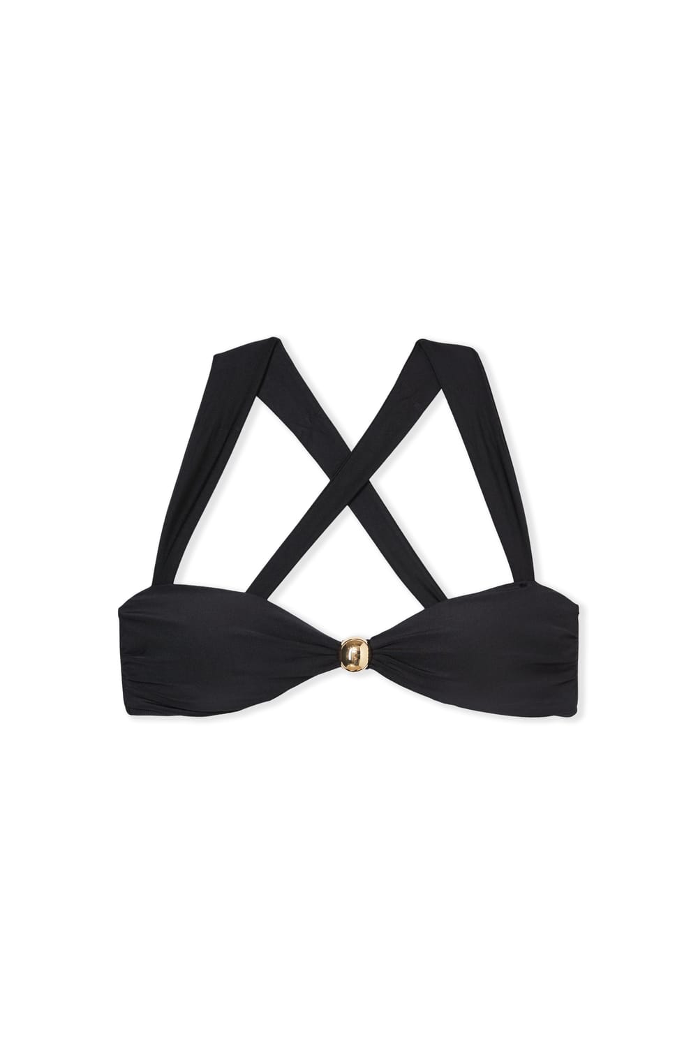 Haut de maillot de bain bandeau avec d&eacute;tail bijou;${refinementColor}