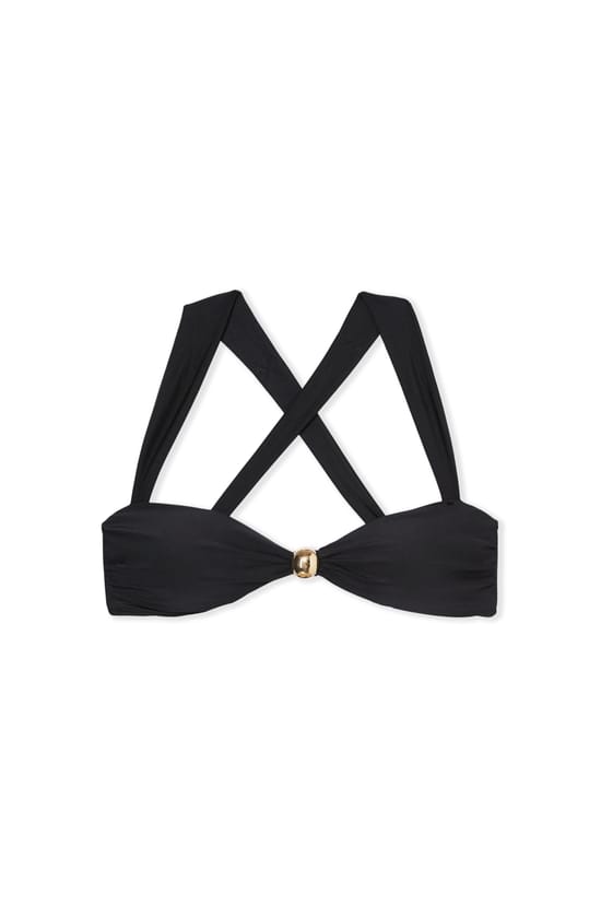 Haut de maillot de bain bandeau avec d&eacute;tail bijou;${refinementColor}