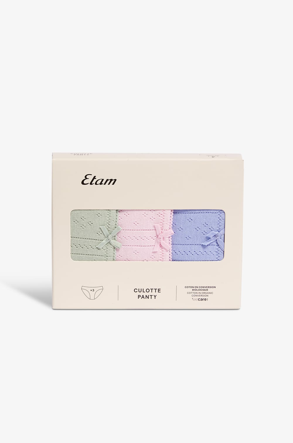 Pack of 3 Pointelle Briefs;${refinementColor}