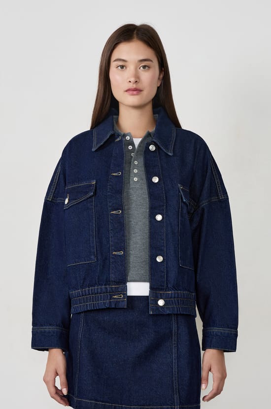 Veste en jean;${refinementColor}