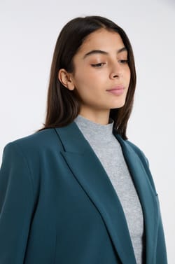 Blazer &agrave; fermeture crois&eacute;e;${refinementColor}
