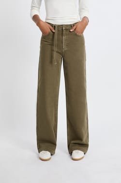Trousers with Cotton Drawstring;${refinementColor}