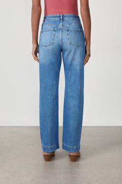 Rechte jeans van katoen;${refinementColor}