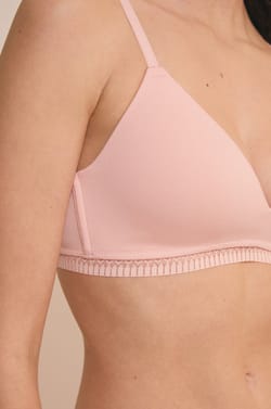 Sujetador sin aros con copas finas de algod&oacute;n org&aacute;nico;${refinementColor}