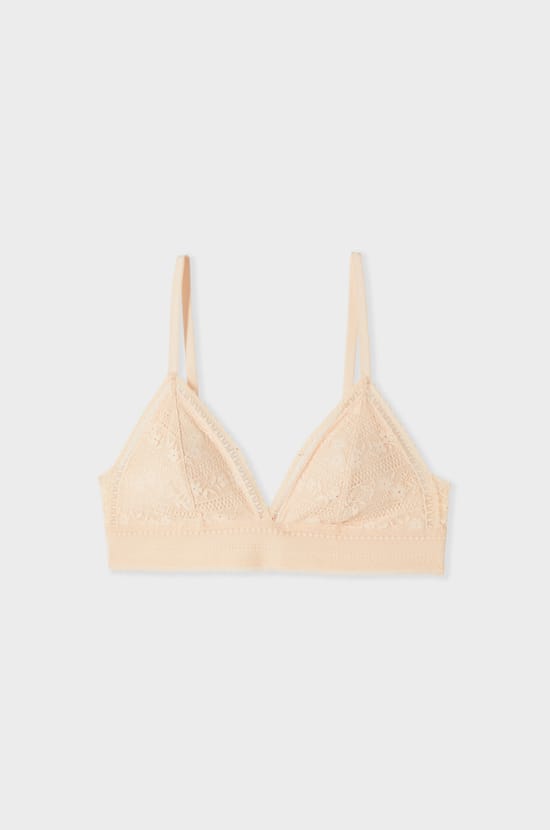 Bra N.8 tipo triangular encaje floral sin aros;${refinementColor}