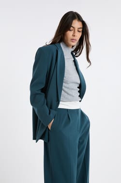 Blazer &agrave; fermeture crois&eacute;e;${refinementColor}