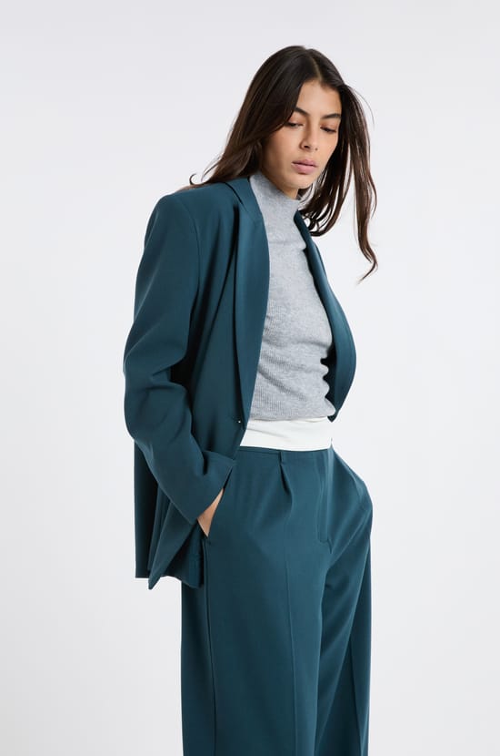 Blazer &agrave; fermeture crois&eacute;e;${refinementColor}