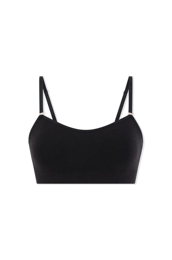 Strapless Bra with Removable Straps in Cotton;${refinementColor}
