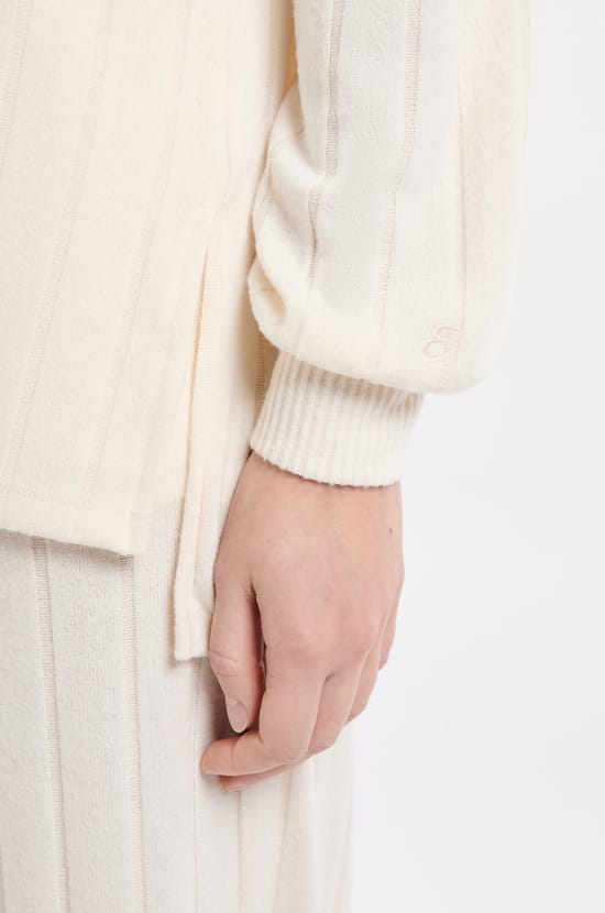 Sweatshirt de pyjama col rond;${refinementColor}