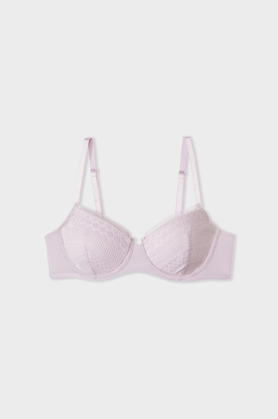 Bra con aros clásico de encaje;${refinementColor}