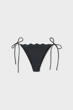 Bikini brésilien à nouer bas de maillot avec broderies;${refinementColor}