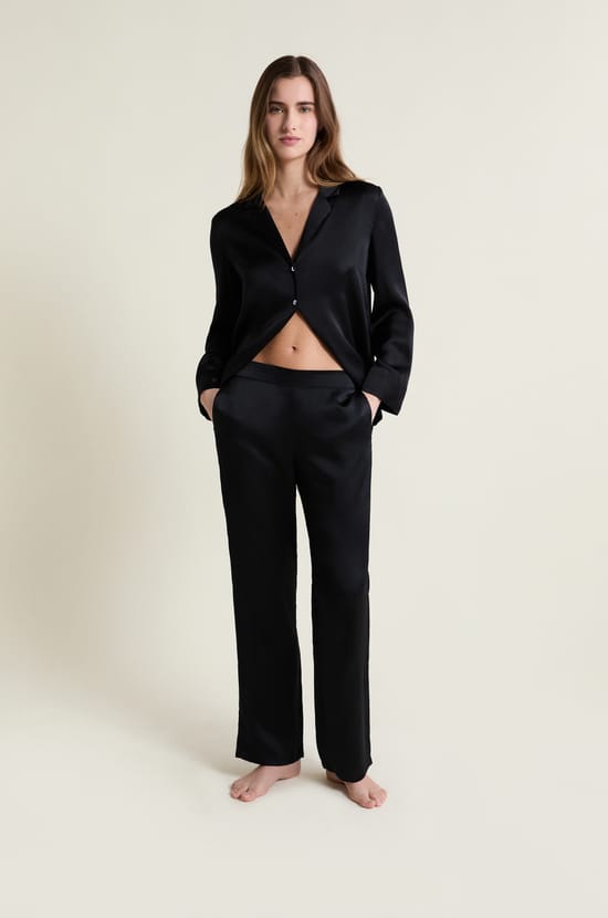 Silk Pyjama Trousers;${refinementColor}