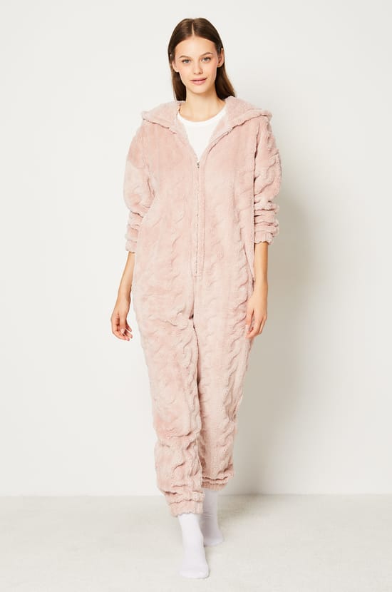 Fleece Jumpsuit;${refinementColor}