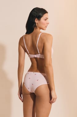 Cotton Pointelle Bralette with Motifs;${refinementColor}