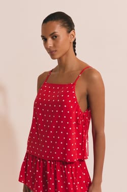 Top de pyjama &agrave; pois;${refinementColor}