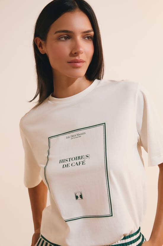 Baumwoll-T-Shirt mit Message;${refinementColor}