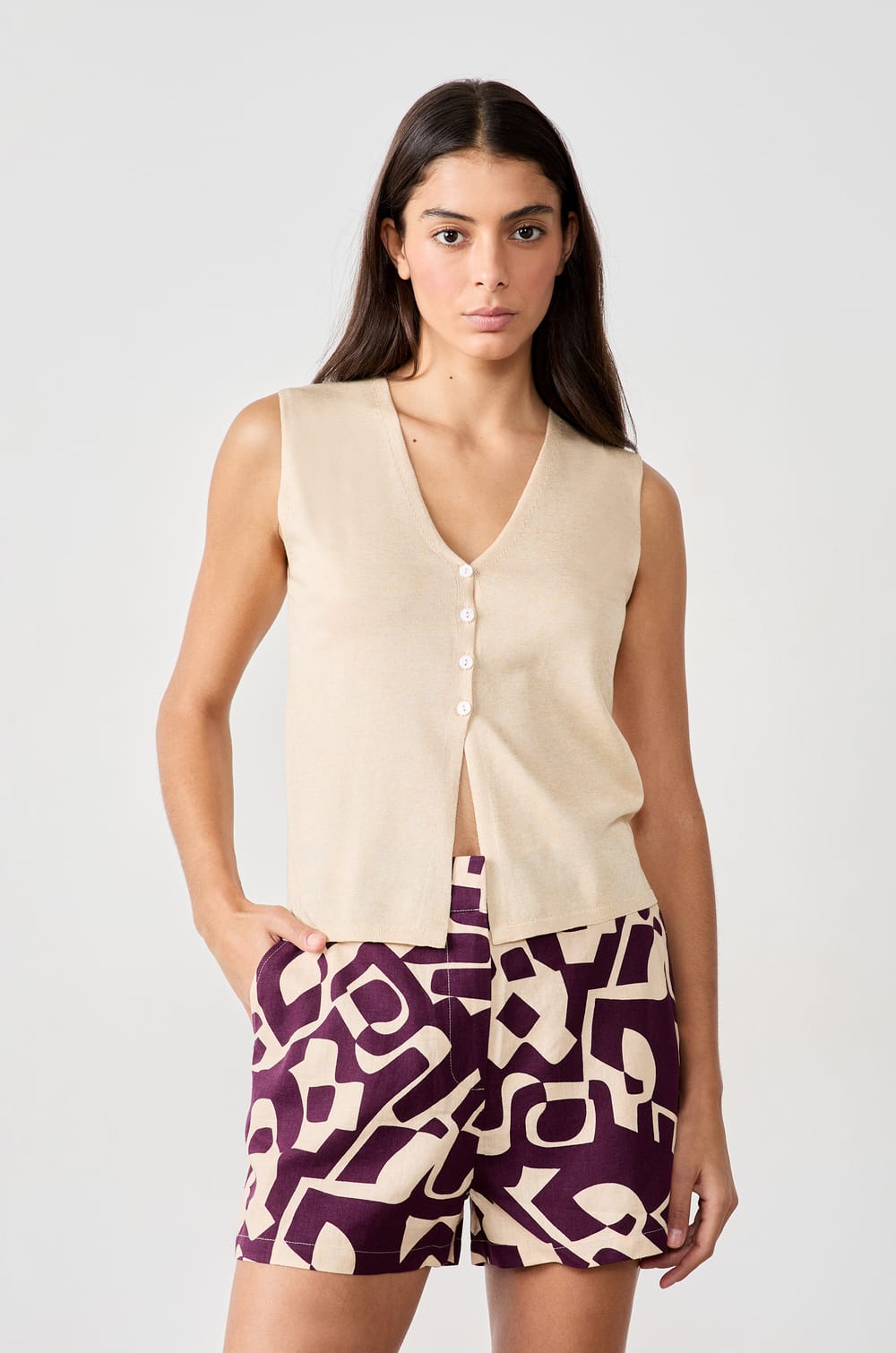 Gilet sans manches;${refinementColor}