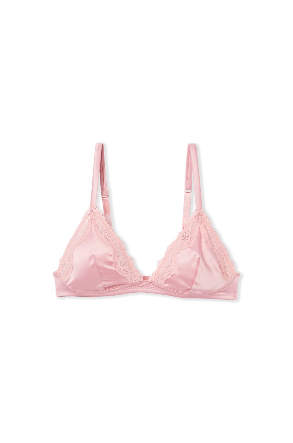 Soutien-gorge triangle satin&eacute;;${refinementColor}