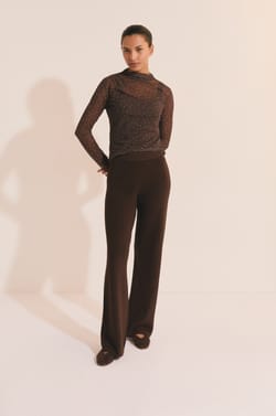 T-shirt manches longues en tulle;${refinementColor}