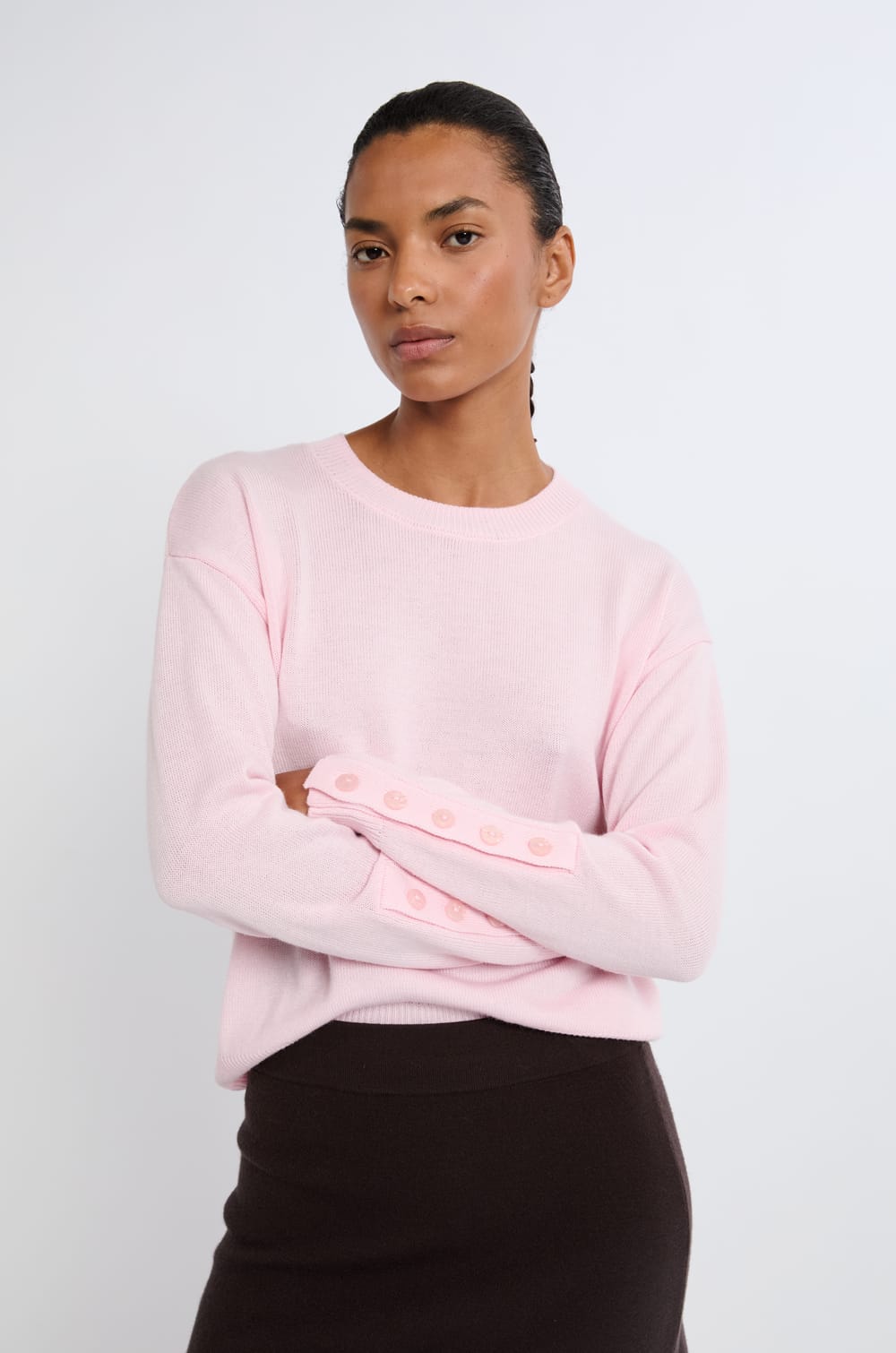 Pull col rond avec laine;${refinementColor}