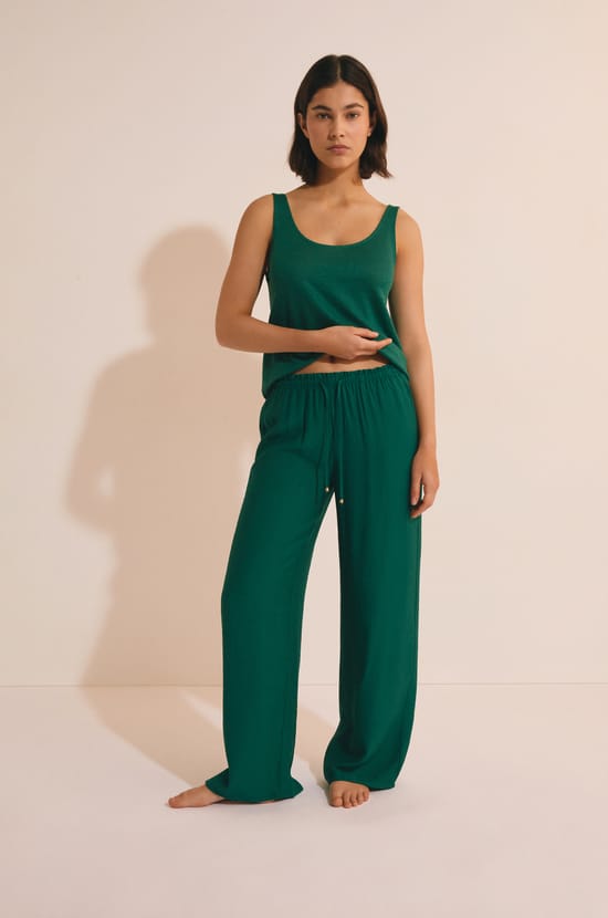 Pantalon de pyjama &eacute;lastiqu&eacute;;${refinementColor}