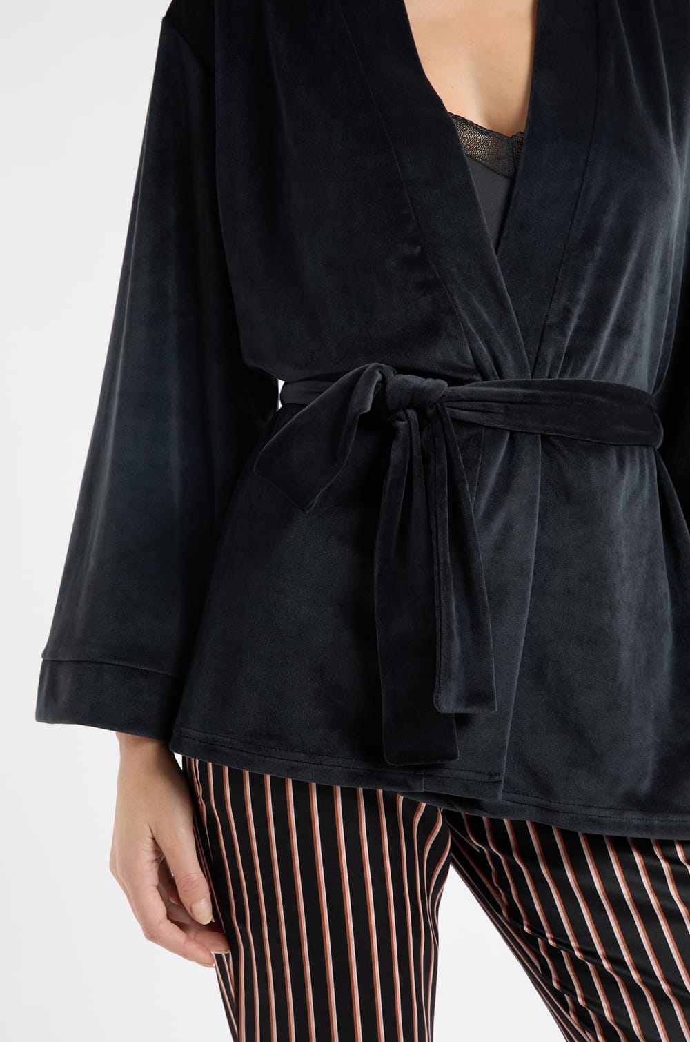 3-teiliges Satin-Pyjama-Set;${refinementColor}