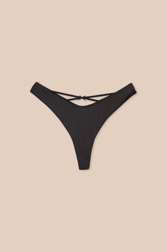 Microfibre Thong;${refinementColor}