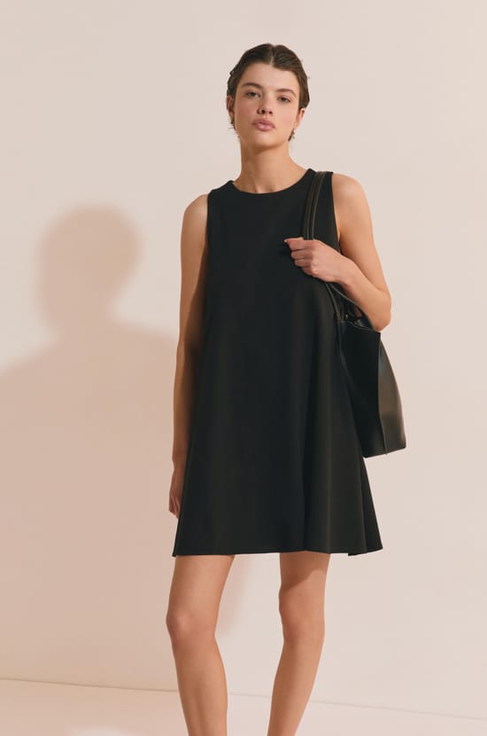 Robe courte en coton;${refinementColor}