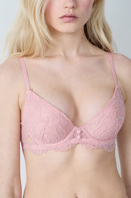 Soutien-gorge N.2 - Le push-up plongeant en dentelle;${refinementColor}