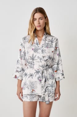 Kimono mit Print;${refinementColor}