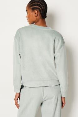 Ribbed Pyjama Sweatshirt;${refinementColor}