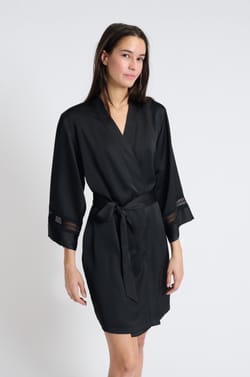 Satin Robe with Lace Details;${refinementColor}