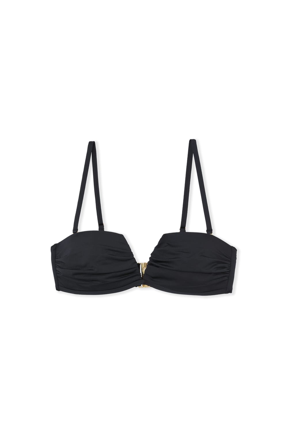 Strapless lightly lined bra with removable straps bikini top;${refinementColor}