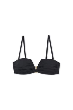 Strapless lightly lined bra with removable straps bikini top;${refinementColor}