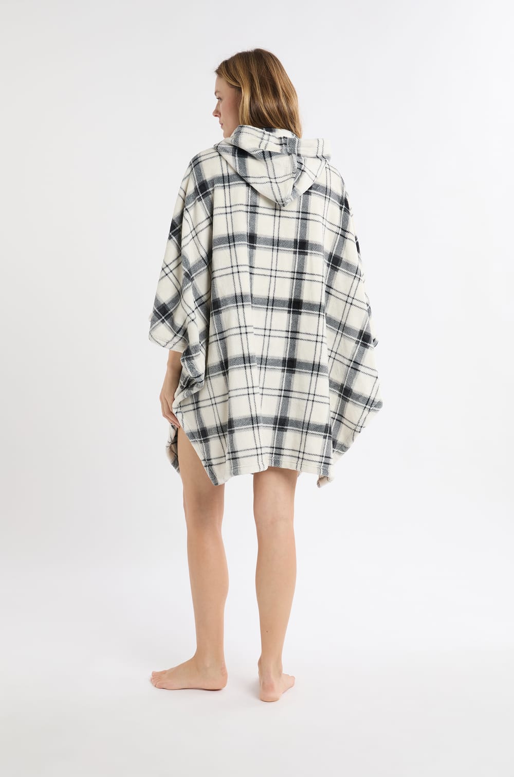 Poncho sans manches effet polaire;${refinementColor}