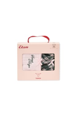 Lot de 2 tangas en coton;${refinementColor}