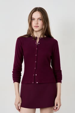 Gilet manches longues côtelé;${refinementColor}