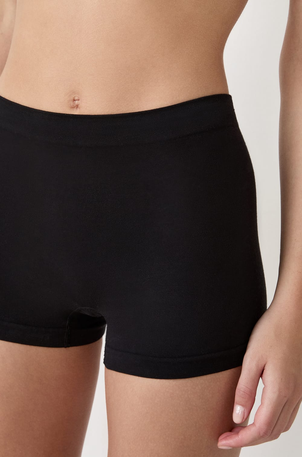 Seamless Boyshort in Organic Cotton;${refinementColor}